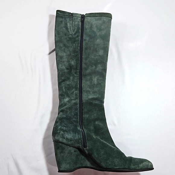 Antonio Melani Green Suede Boots Sz 9 - Picture 5 of 10